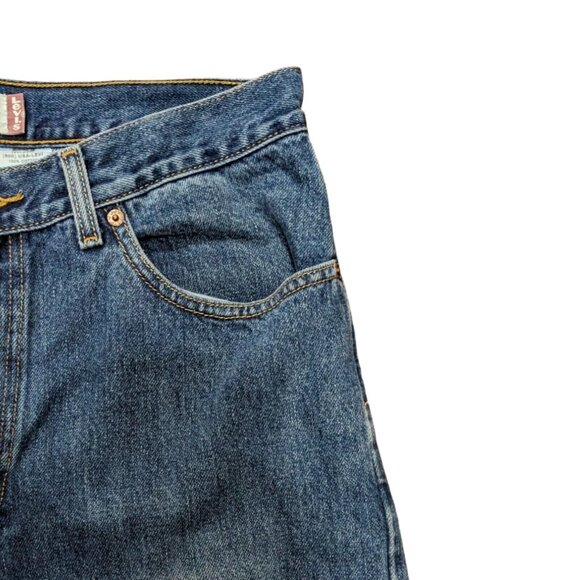Levi's 505 Jeans Mens 34x34 Blue '04 Y2K Medium Wash Gorp Straight Leg - Picture 4 of 9